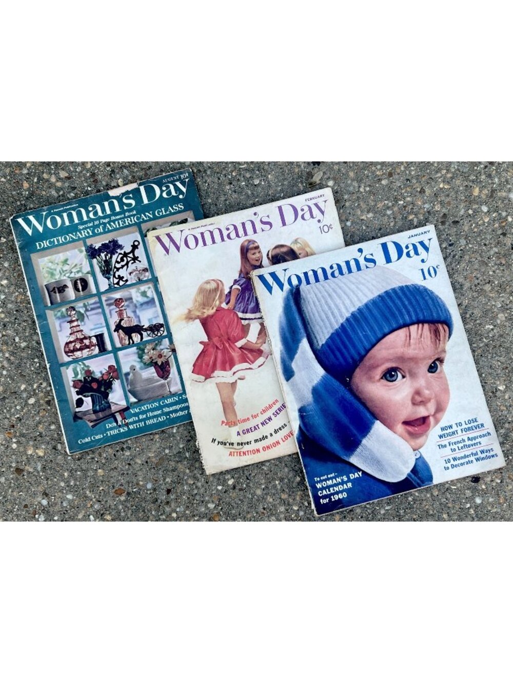 Vintage Woman’s Day Mag Lot 1960 1961 Mid Century Fashion Ads